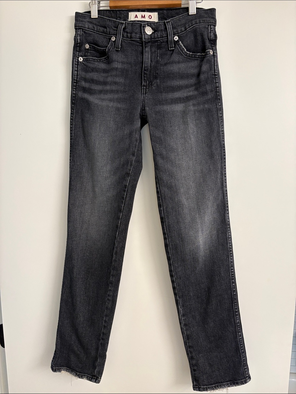 AMO Toni low slim Women's Washed Black Jeans